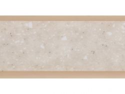 Плинтус кухонный Камень гриджио бежевый (127) L=3000