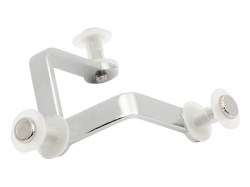 Соединитель для стекла тройной 90* GIFF хром