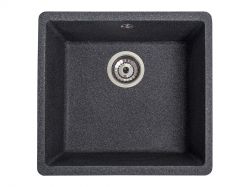 Мийка штучний камінь Solid Вега 440х420 чорний граніт (під стільницю)