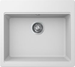 Мойка искусственный камень Elleci 570*510 TIME 105 on top bianco 68