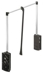 Гардеробный лифт-пантограф 770-1200 мм 10 кг черный/хром Hafele