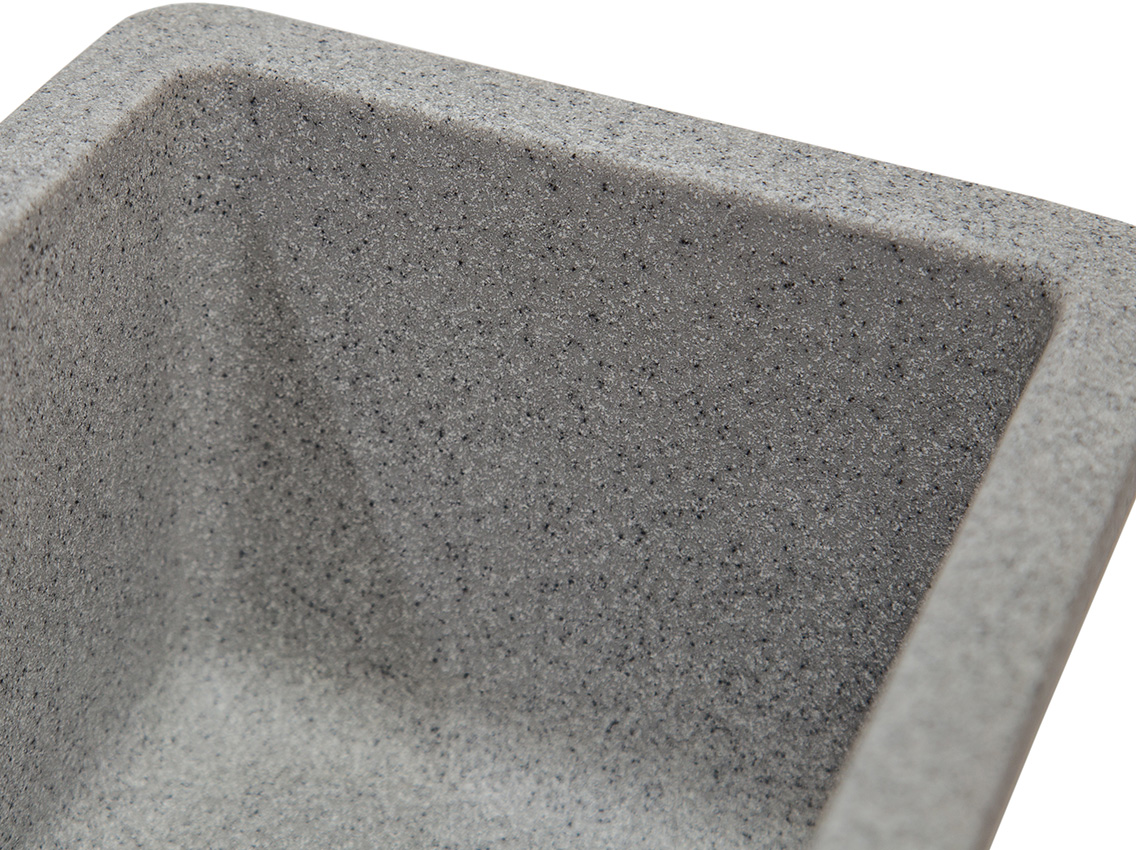 Мойка искусственный камень Solid Вега Плюс 200х420 серый гранит (под столешницу)