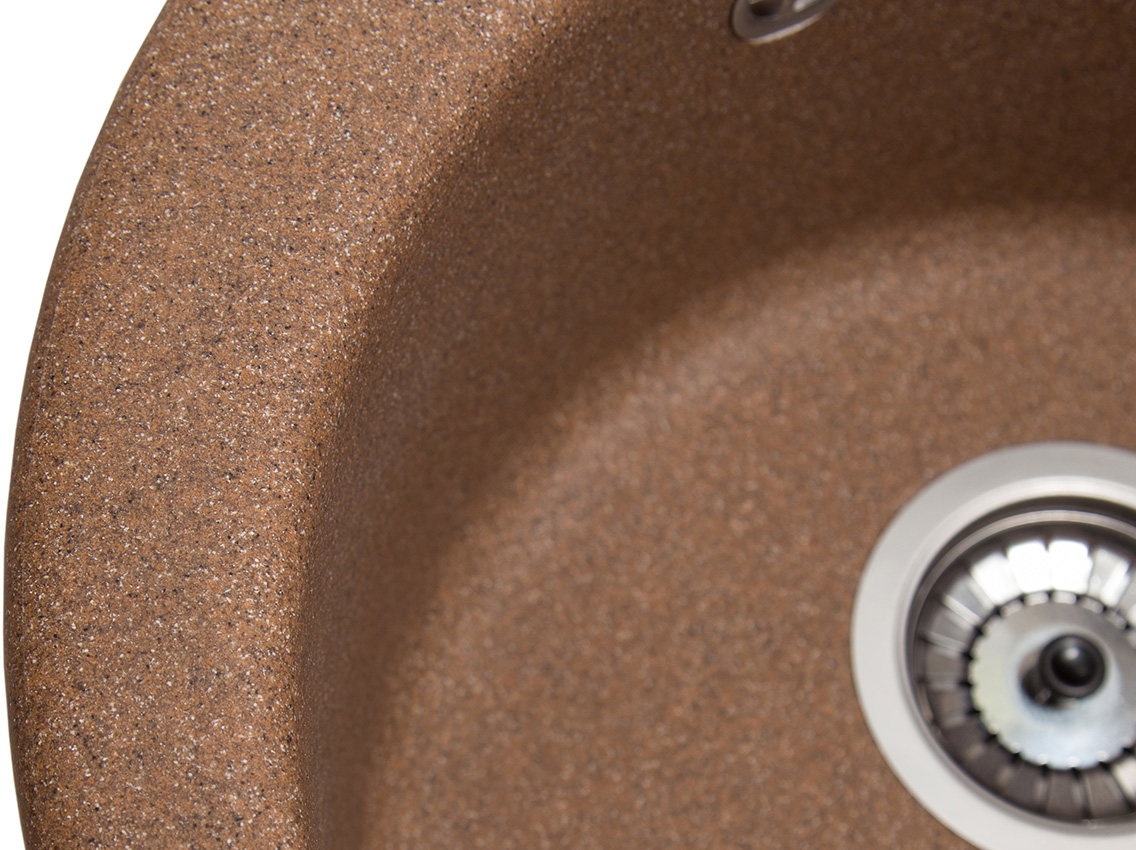 Мийка штучний камінь Solid Поні D475 теракот (з отвором під змішувач)