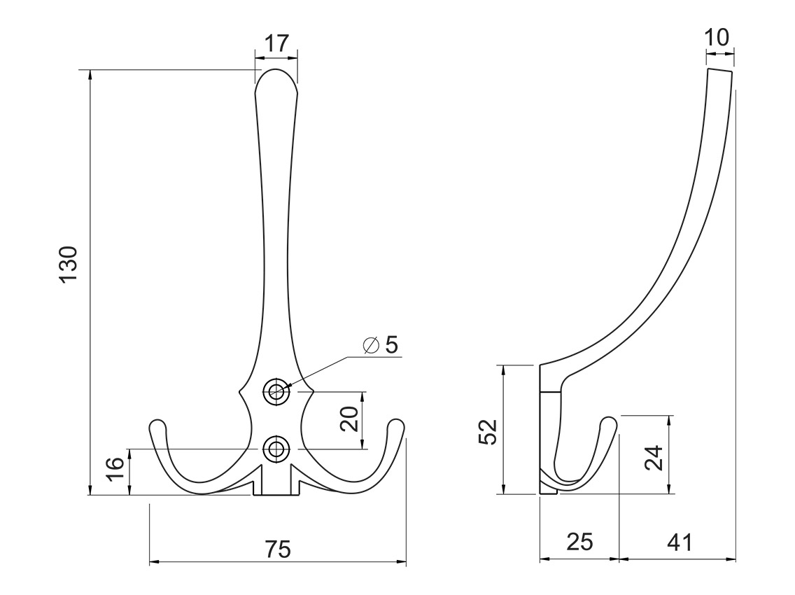Гачок GIFF WP5904 хром