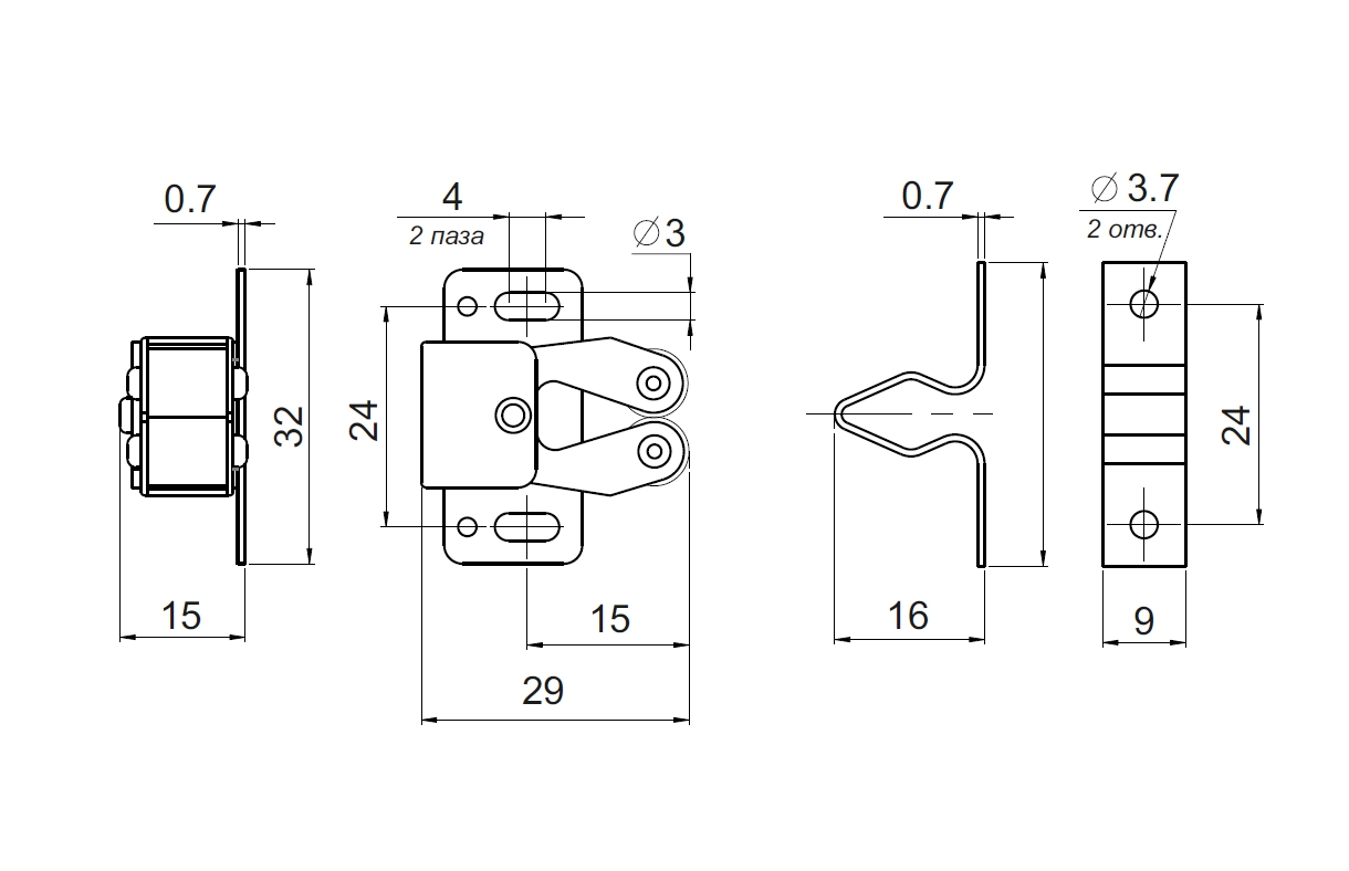 Фиксатор дверной GIFF