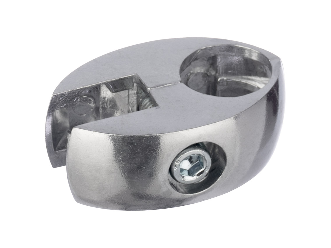 R-7 Муфта для скла і панелі GIFF хром