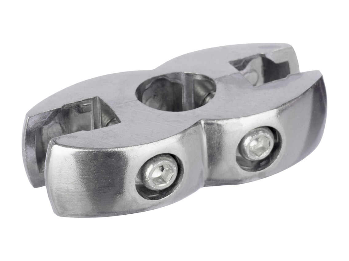 R-7A Муфта для скла і панелі двостороння GIFF хром