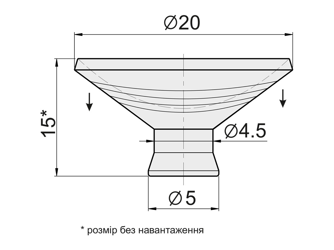 R-40 Присоска для стекла GIFF прозрачный