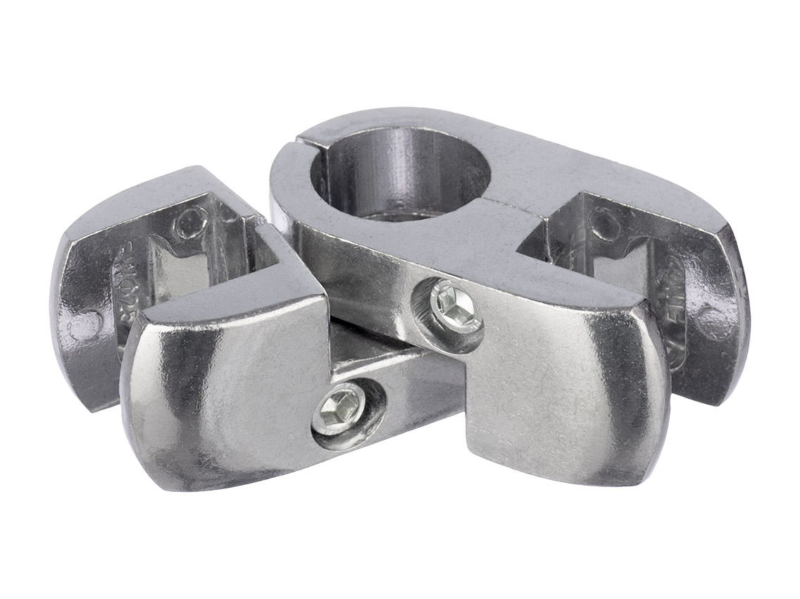 R-52 Муфта для скла і панелі петельна GIFF хром