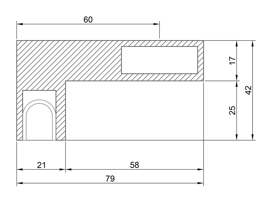 Соединитель стекло-труба угловой GIFF 319 черный матовый