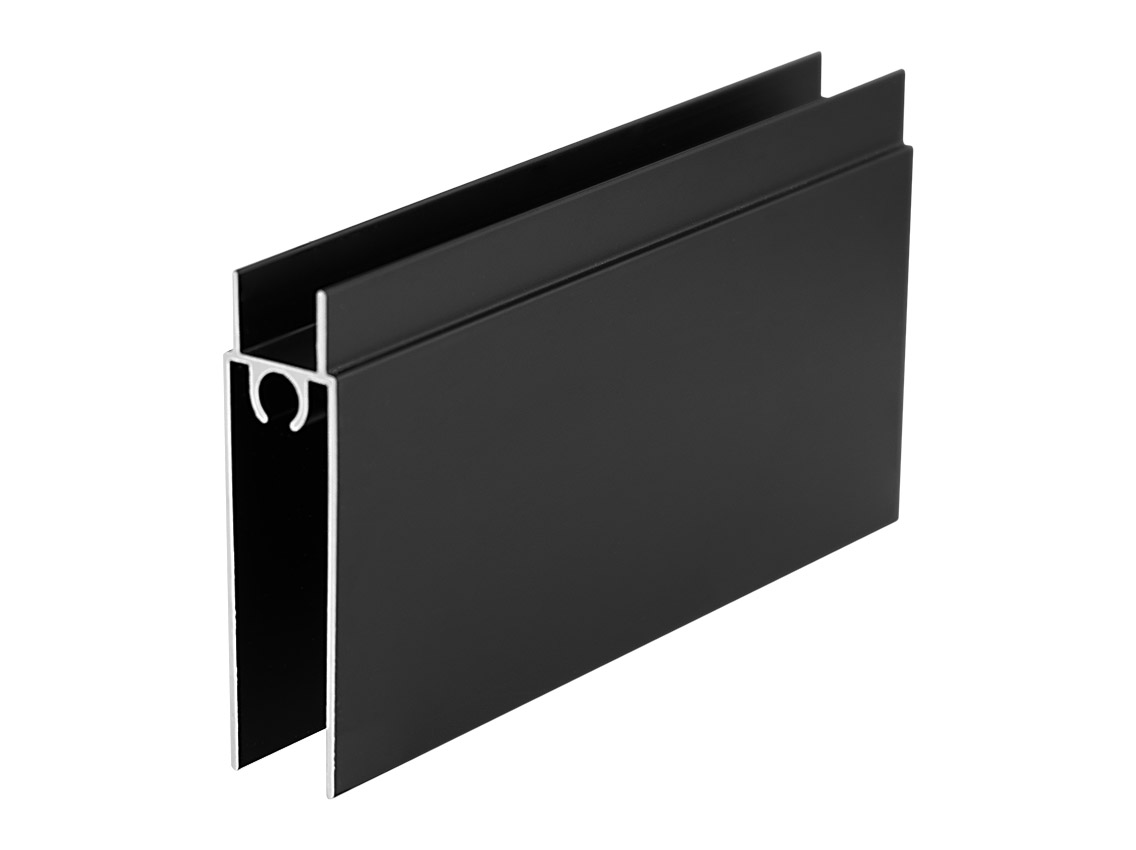 Профіль горизонтальний нижній Slider L=5000 чорний