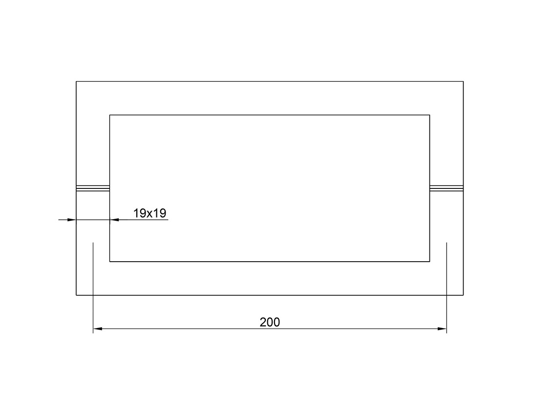 Ручка-тримач для рушника GIFF 19х19х200 полірований хром