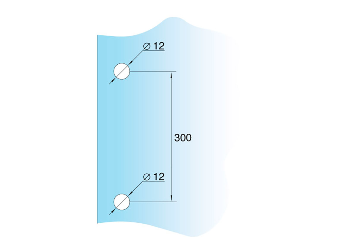 Ручка-тримач для рушника 300x30x10 GIFF чорний матовий