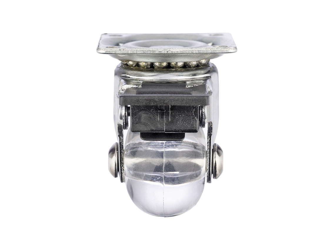 Ролик з площадкою і гальмом GIFF Roller d=35 прозорий