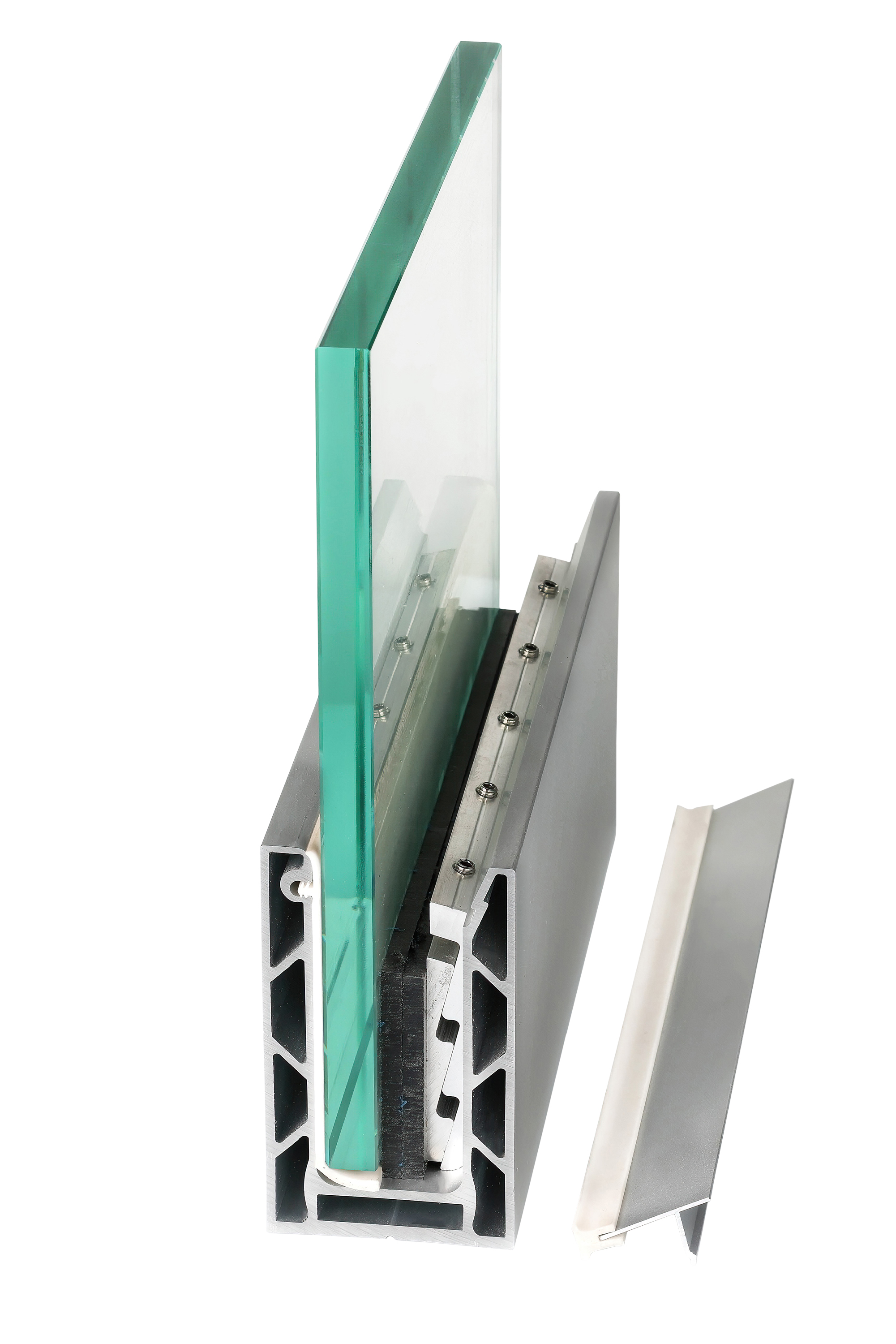 Комплект балконного профілю під скло 10-12 мм