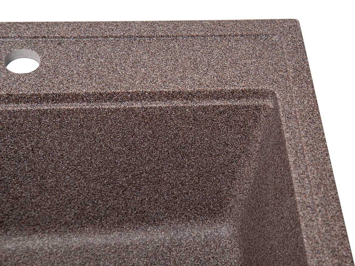 Мийка штучний камінь Solid ГРОСС 600х520 граніт (без отвору під змішувач)