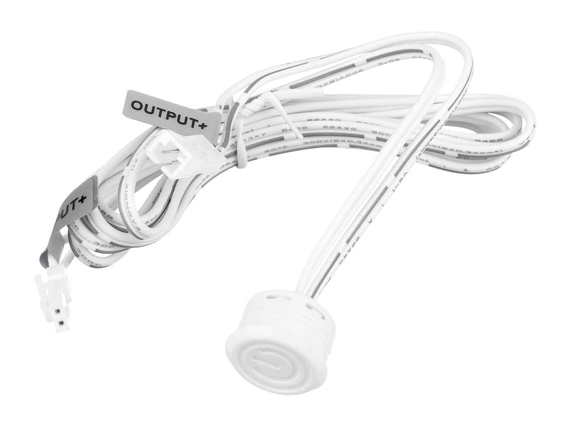 Выключатель диммируемый сенсорный GIFF врезной d=18 с индикатором 3,7-24V 5A белый