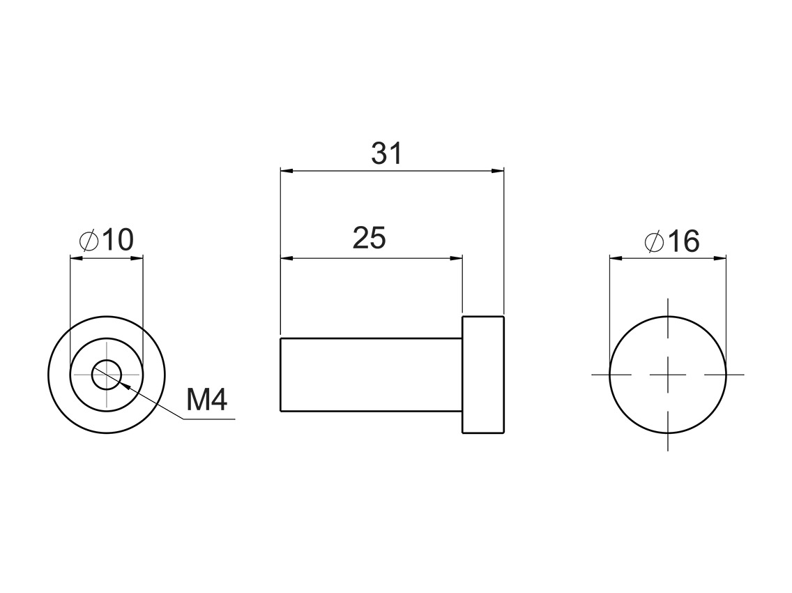 Крючок Gamet WU01-30-L40 белый матовый