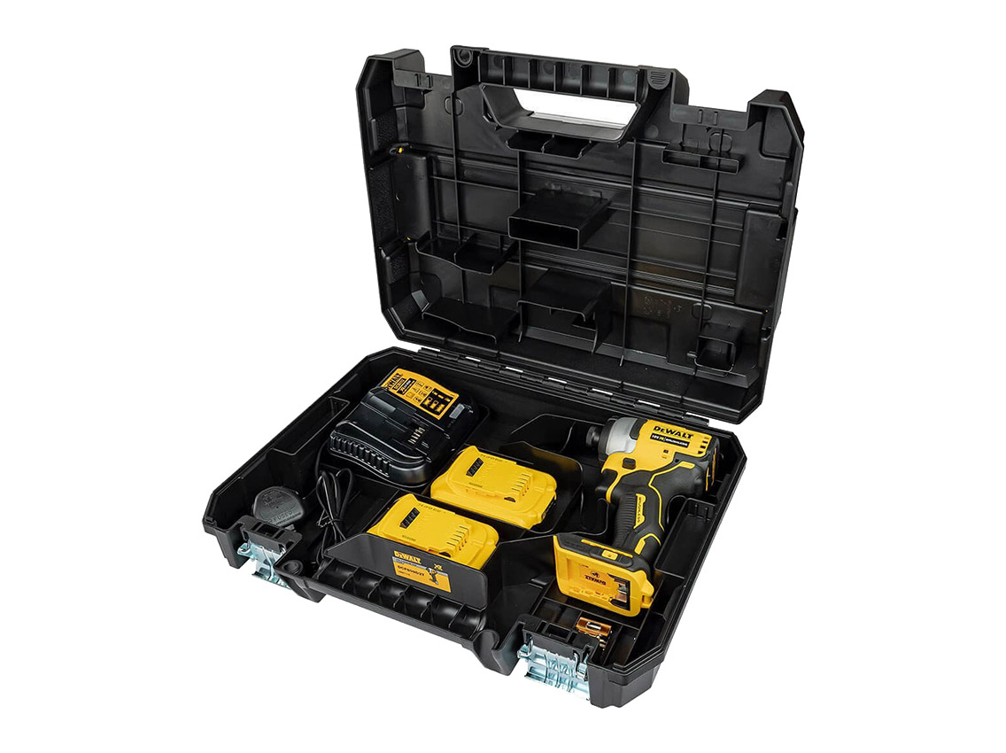 Безщітковий ударний дриль-шуруповерт DeWALT 18 В, 190 Hm, 2 ак., чемодан (DCF809D2T)