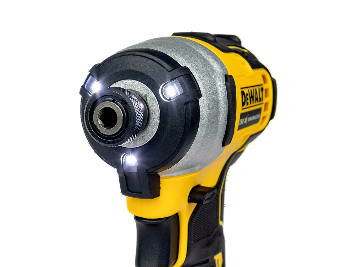 Безщітковий ударний дриль-шуруповерт DeWALT 18 В, 190 Hm, 2 ак., чемодан (DCF809D2T)