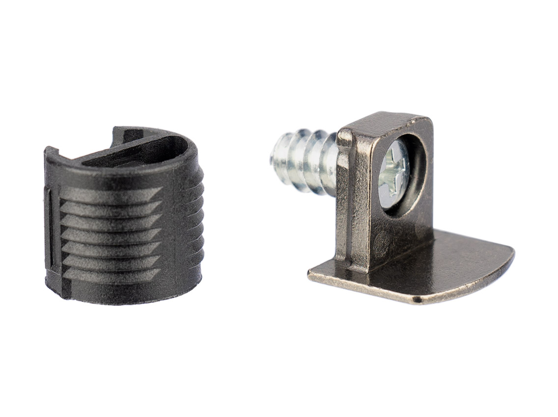 Полицетримач для ДСП полиці 16-19 мм GIFF Clamp S чорний нікель