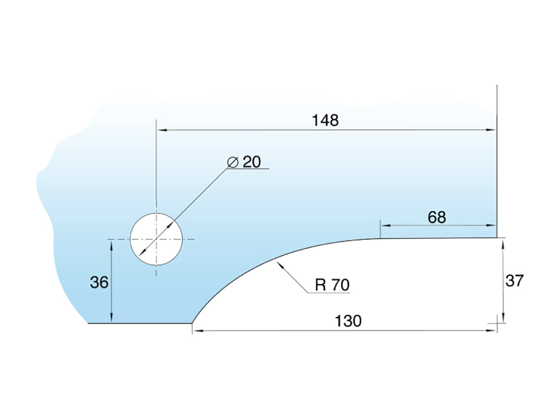 Замок із круглим ригелем GIFF GC комплект