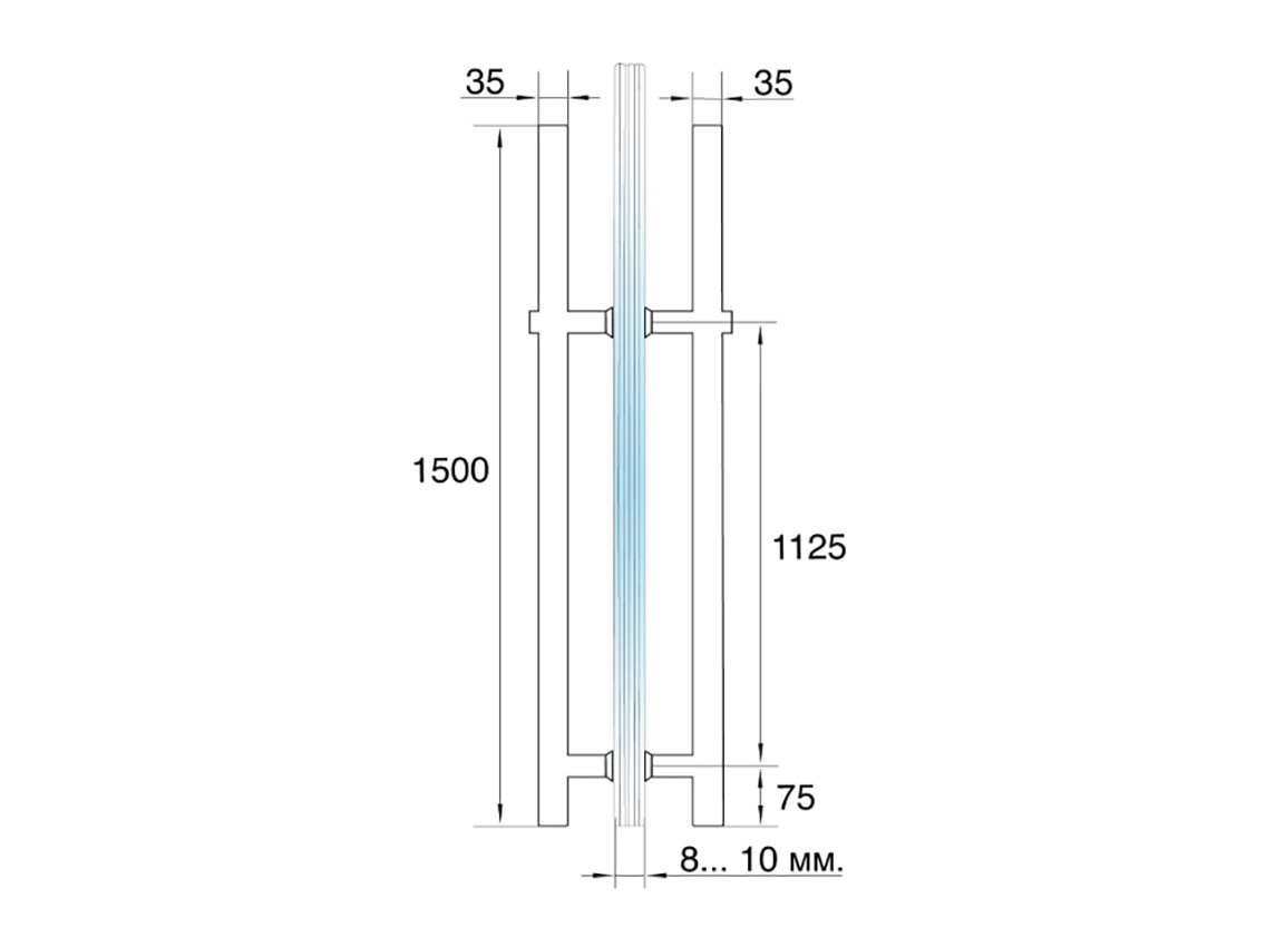 Ручка 32х1500 GIFF GC комплект
