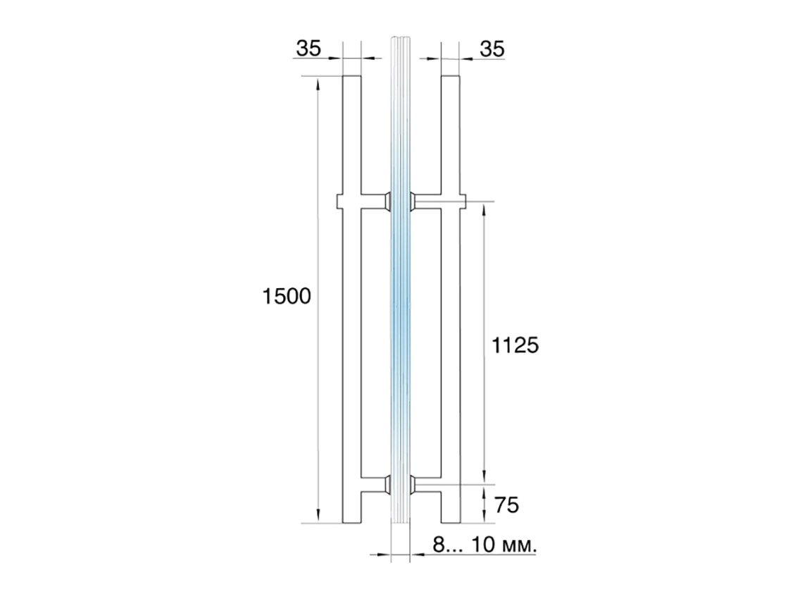 Ручка 32х1500 GIFF GC комплект