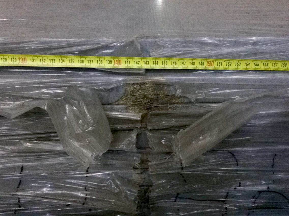 Уцінка. ПФ Egger F186 ST9 R3 Бетон Чикаго світло-сірий 4100x600x38