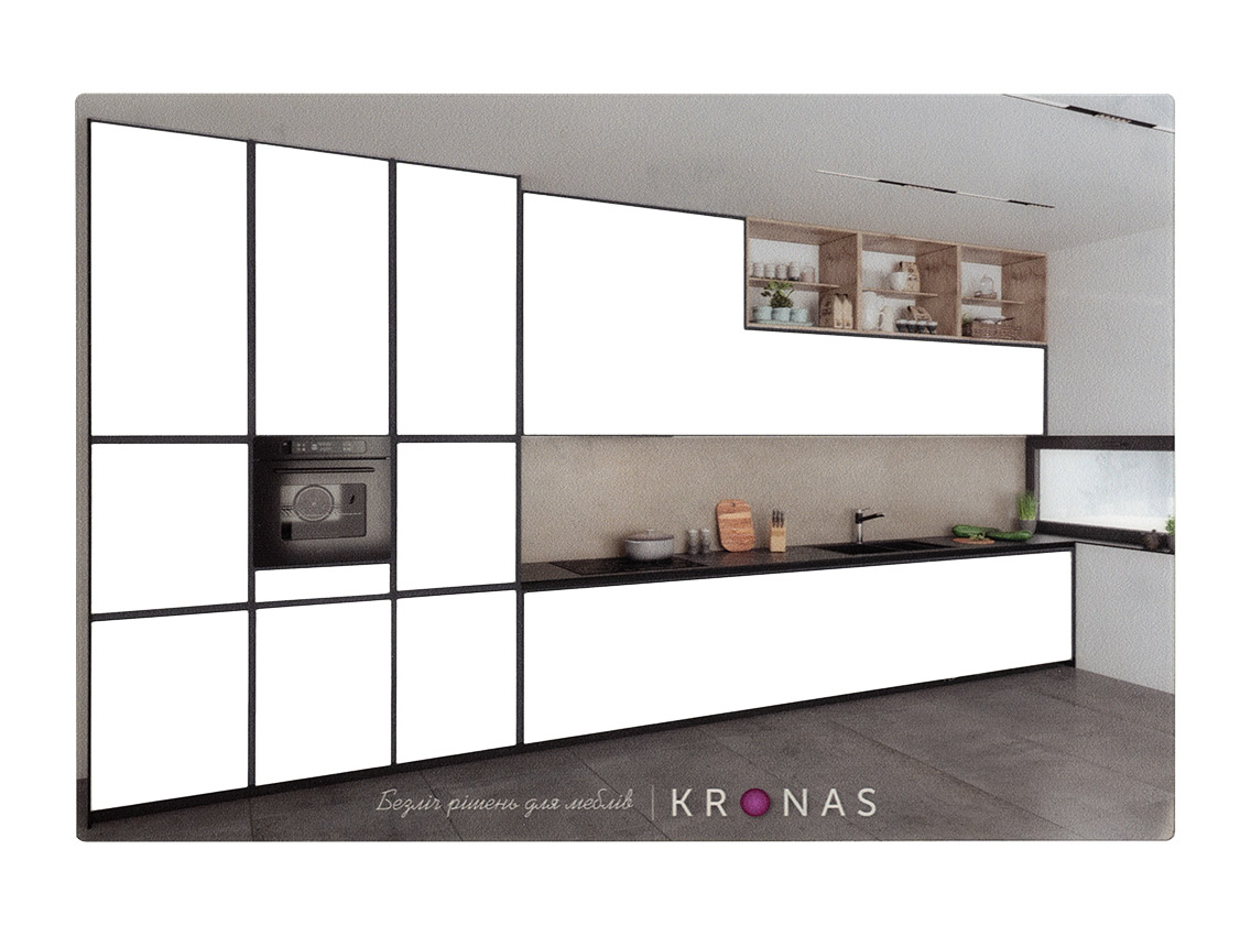 Трафарет-кухня для підбору декорів прямий KRONAS