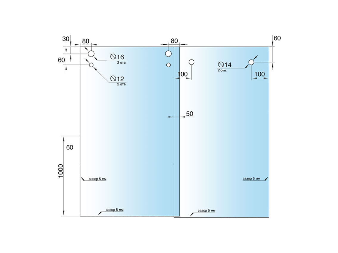 Комплект РС 30х10 без ручки GIFF 304 черный матовый