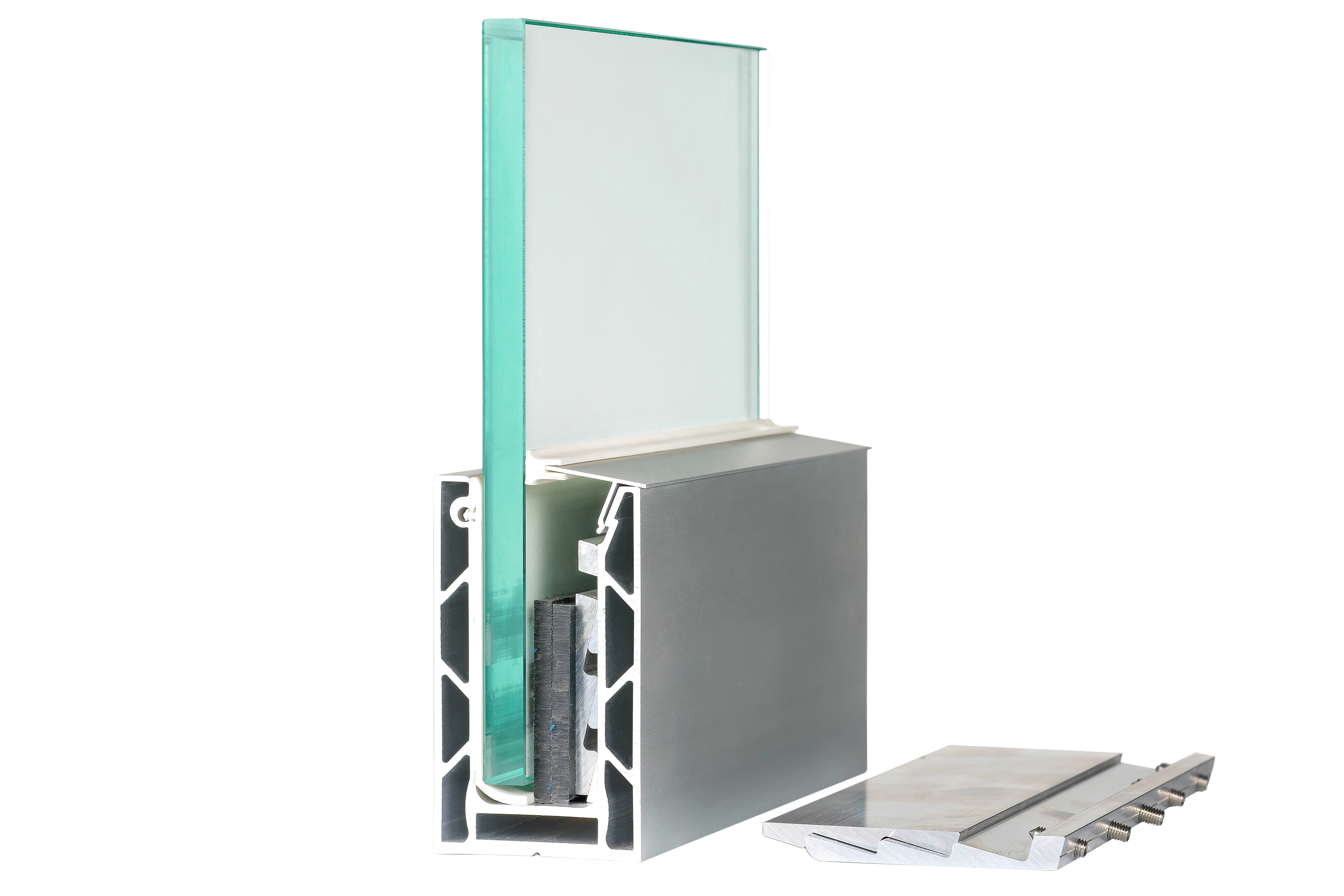 Комплект балконного профілю під скло 10-12 мм