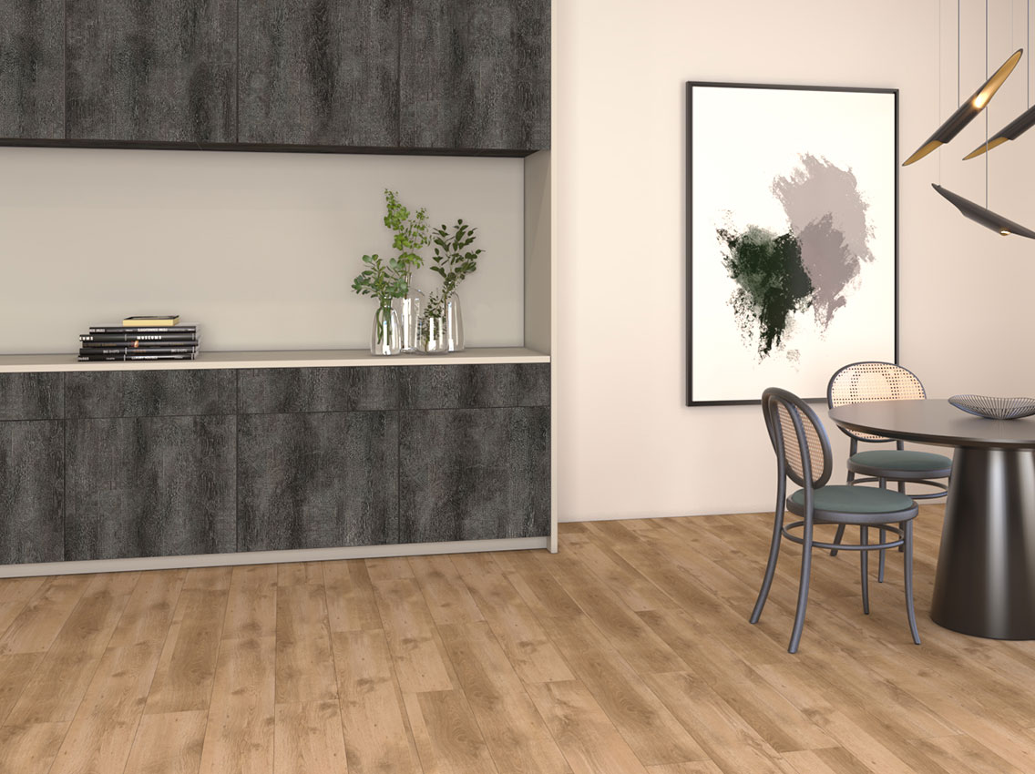 ЛДСП SWISS KRONO 4416 OV Дуб Крафт антрацитовый 2800x2070x18