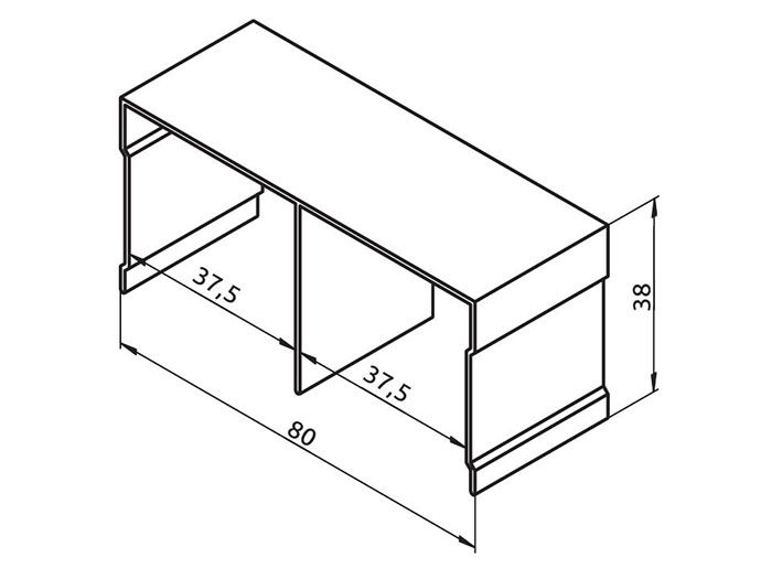 Направляющий профиль верхний SLIDER PROJECT L=5000 черный