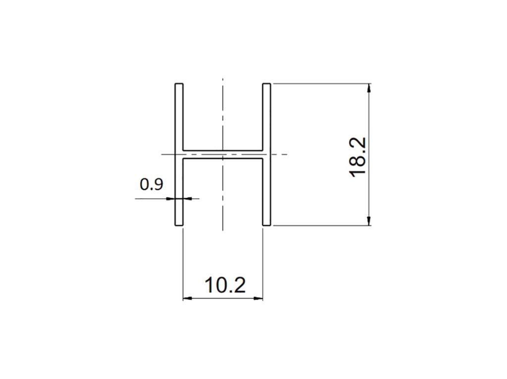 Соединительный профиль SLIDER PROJECT L=5000 темная бронза