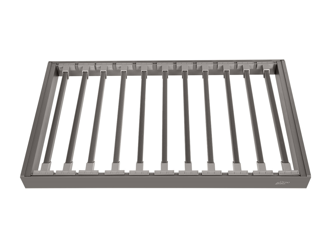 Брючница центральная выдвижная с доводчиком Virno Home 764*420*56 серый