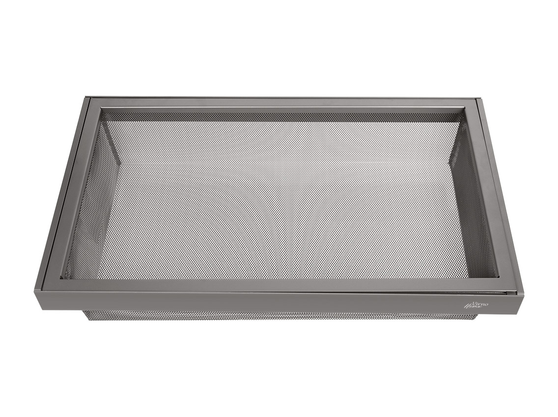Корзина центральная выдвижная с доводчиком Virno Home 764*420*140 серый