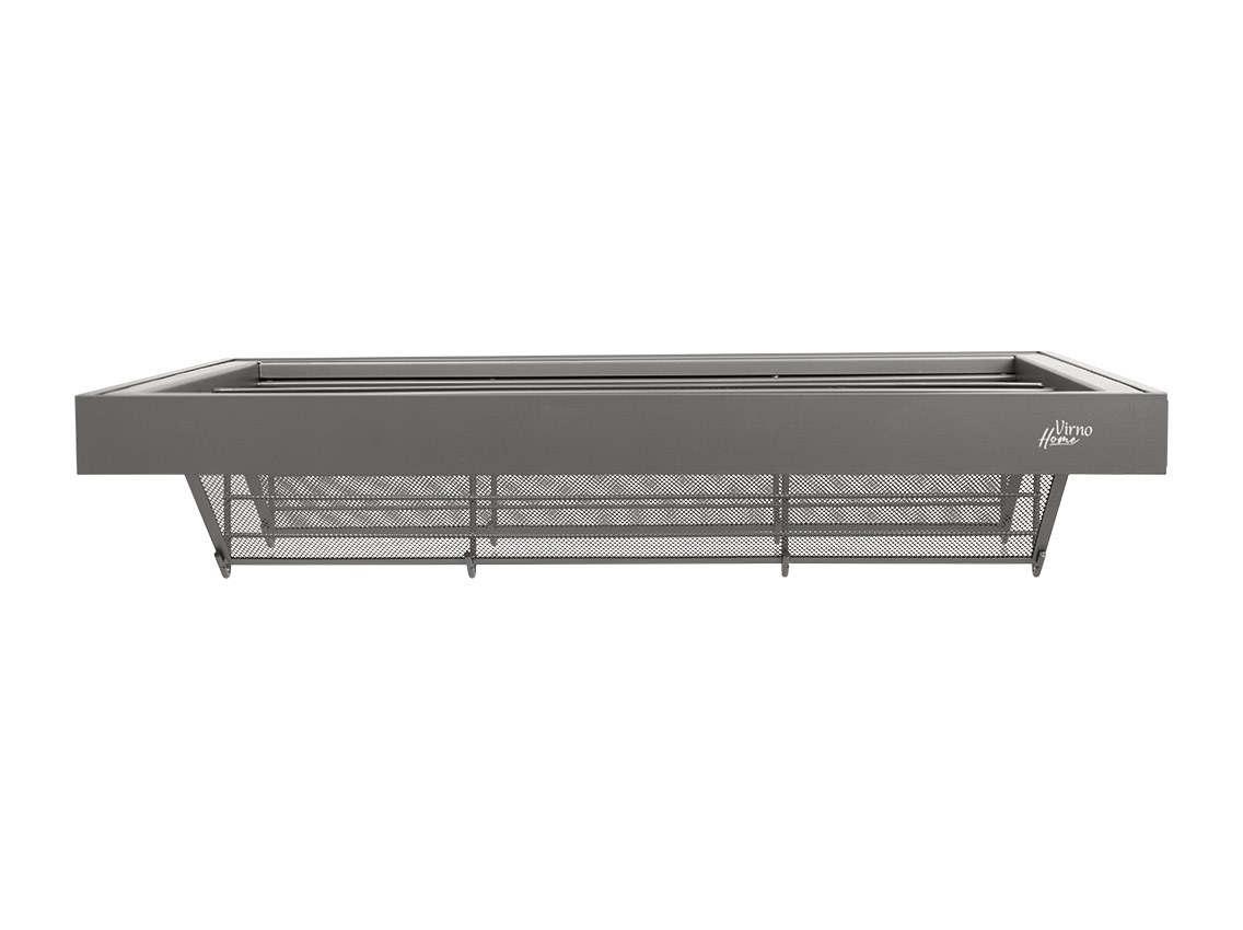 Полиця для взуття висувна з дотягувачем Virno Home 764*420*160 сірий