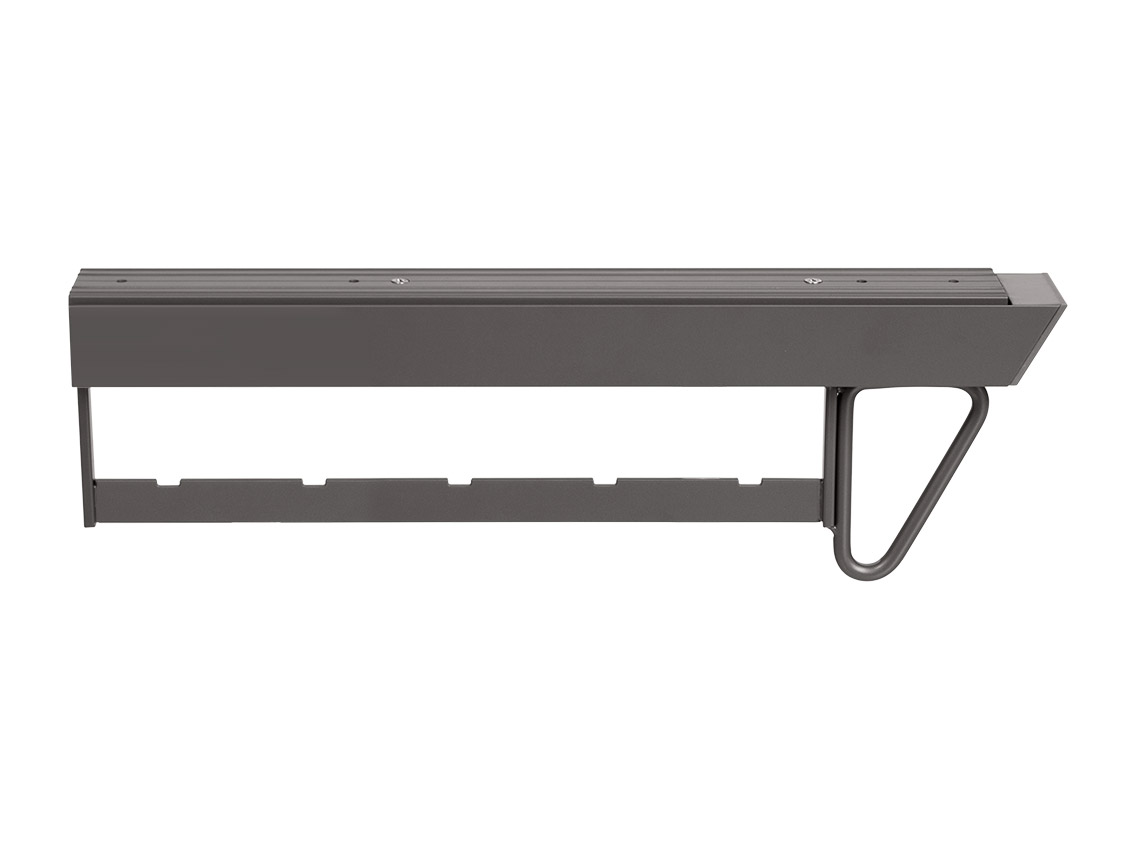 Вешалка для одежды верхнего крепления выдвижная с доводчиком Virno Home 425*134*54 серый