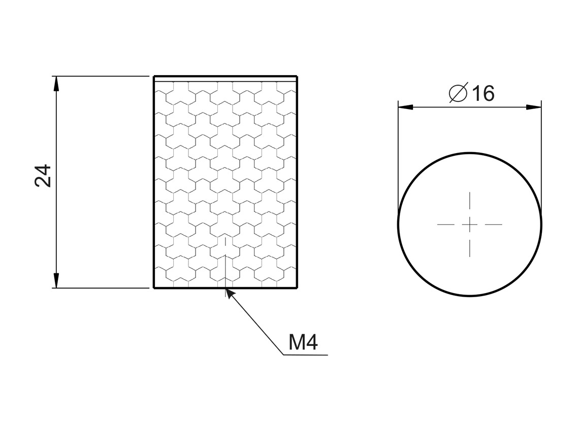 Ручка кнопка Virno Lines 407 матове золото
