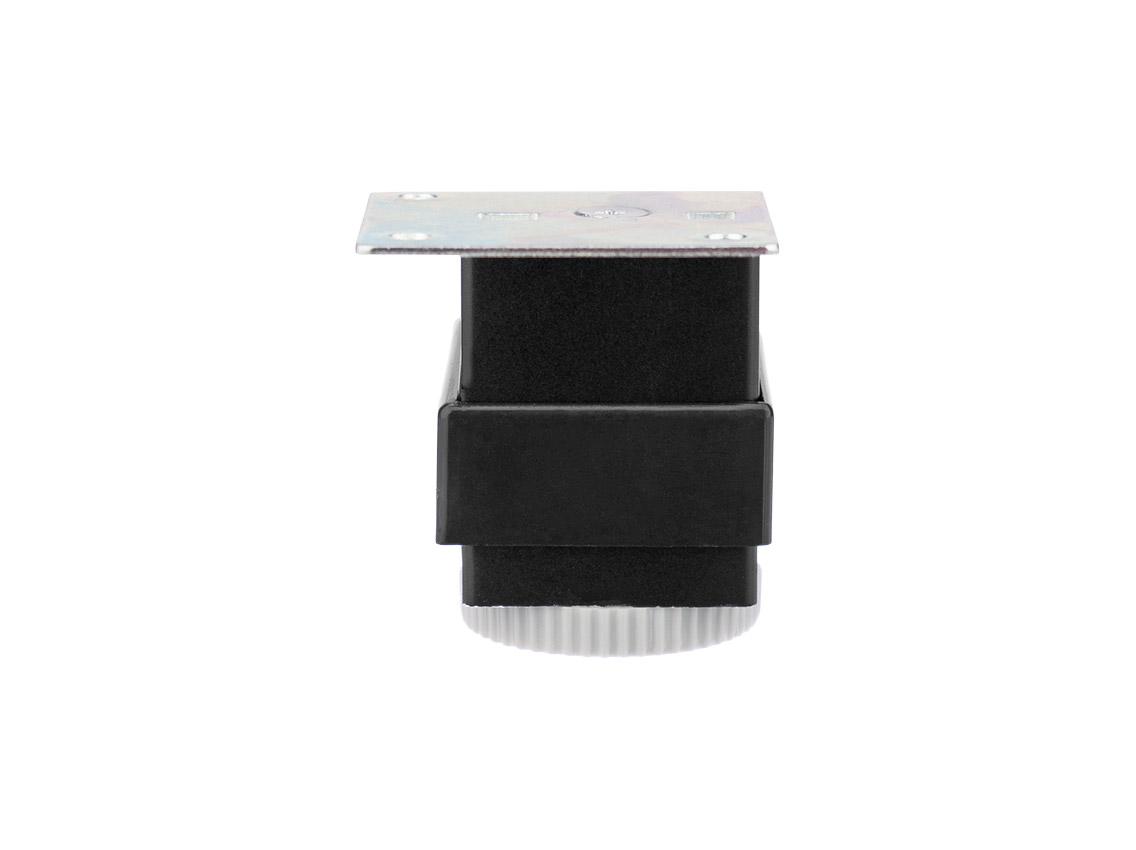 Опора регулируемая квадратная Ozkardesler 40*40 Н=50 черный матовый