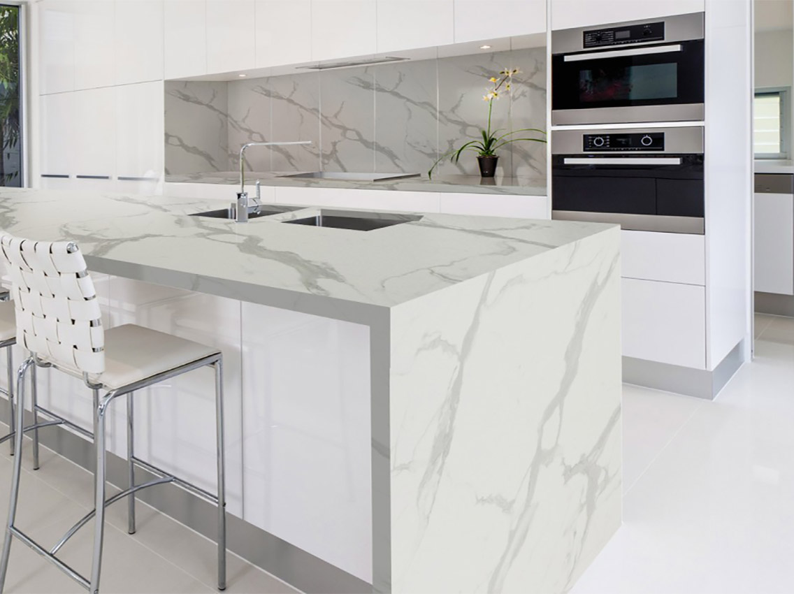 Компакт-плита Puricelli 6019 MM Calacatta Marble (Ice) 4200х1620х12 мм