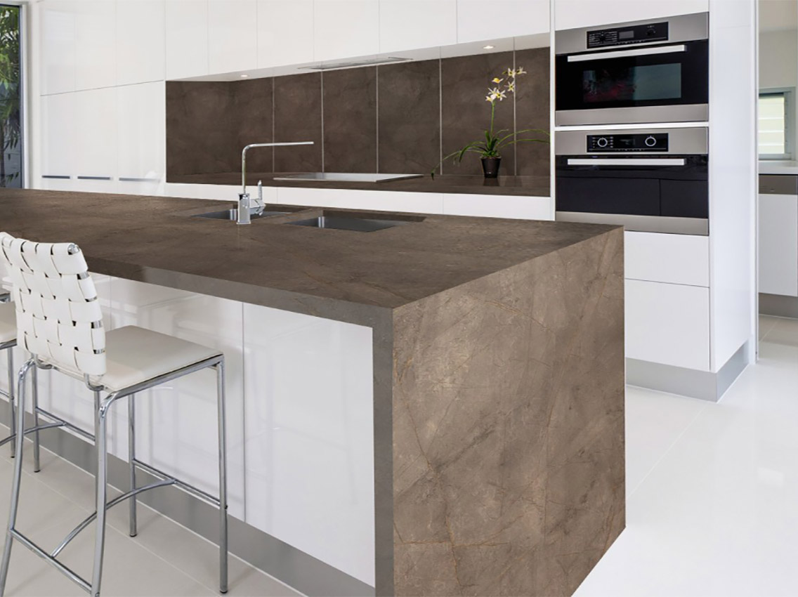 Компакт-плита Puricelli 6140 MN Kintsugi Yami (Smoke) 4200х805х12 мм