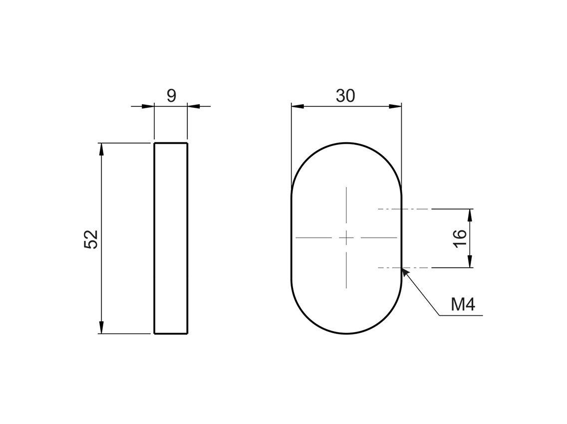 Ручка кнопка GIFF 3/302/16 хром