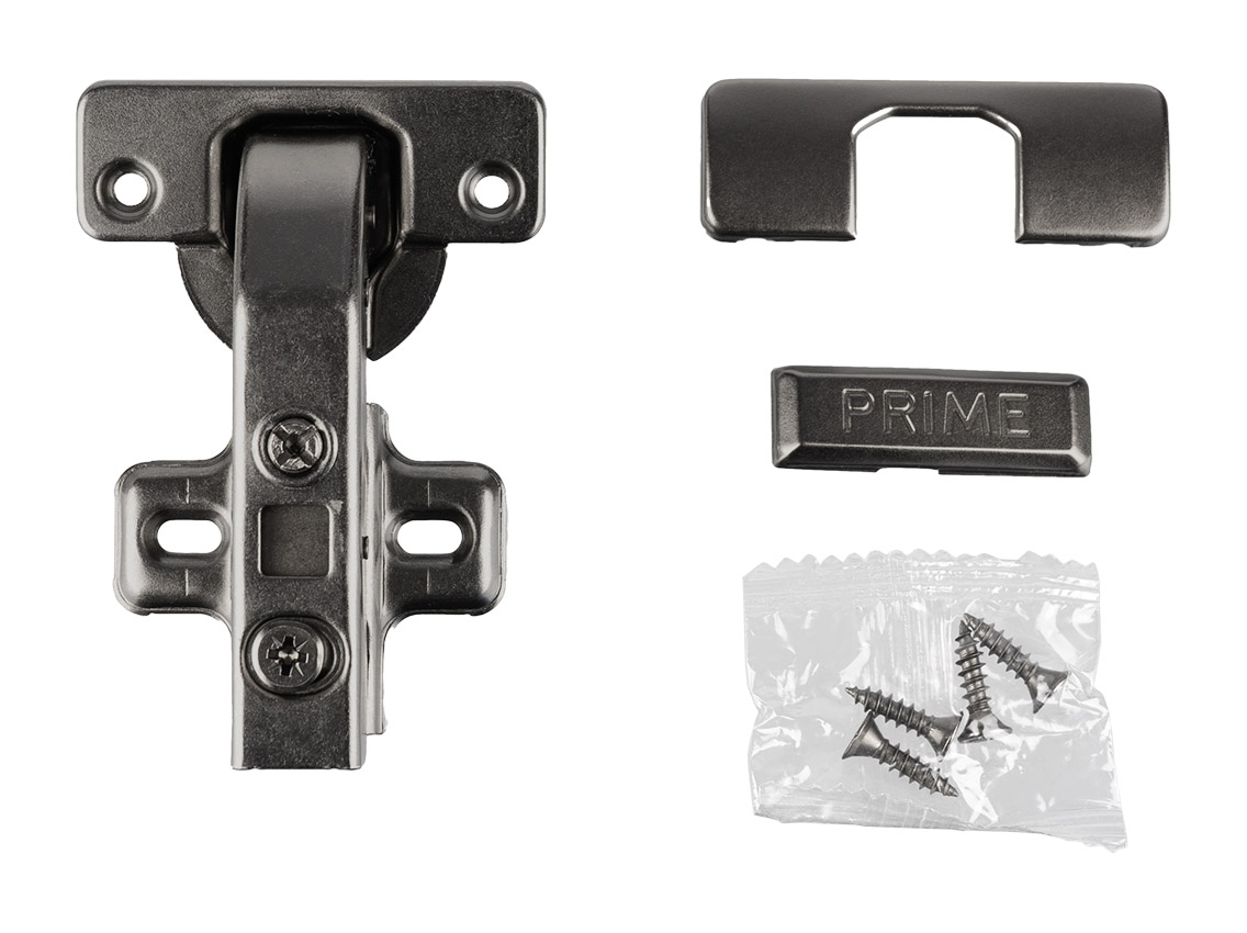 Петля рівнолежача з дотягувачем Clip-on GIFF PRIME 180* d=35 Н=2 чорний нікель