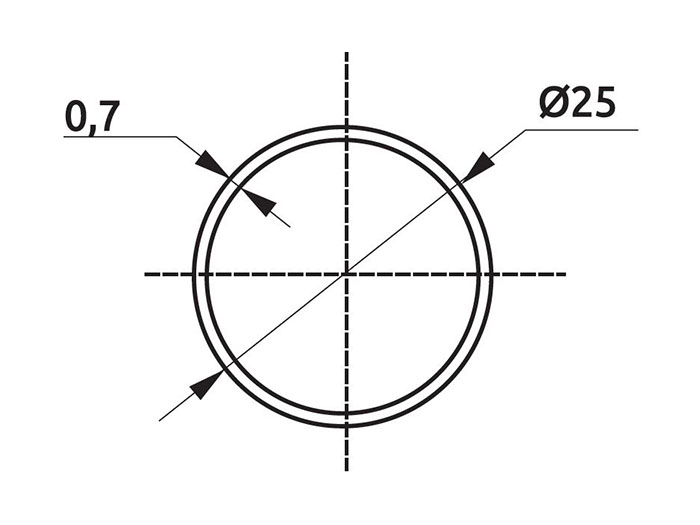 Уцінка. Труба d=25 ALVA L=3000 t=0,6