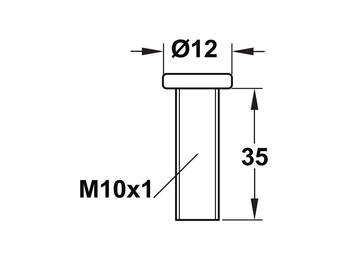 Винт к опоре Camar 308 под ключ шестигранник 6 мм М10х35 (637.26.990)
