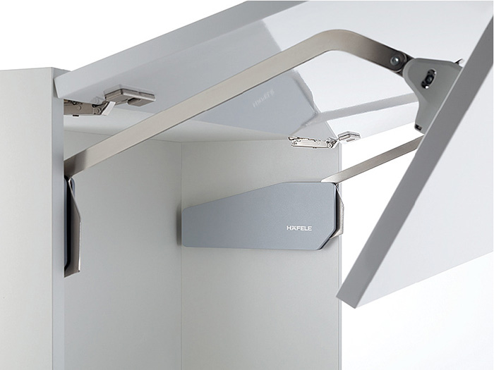 Подъемник Free Fold I4fo Hafele H=840-910 мм 7,3-14,6 кг серые заглушки (372.37.574)