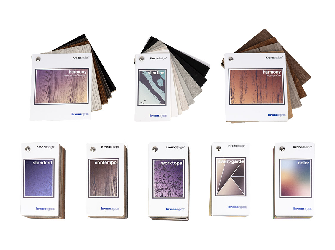 Каталог образцов (свотч) ЛДСП Kronospan Global Collection 2023