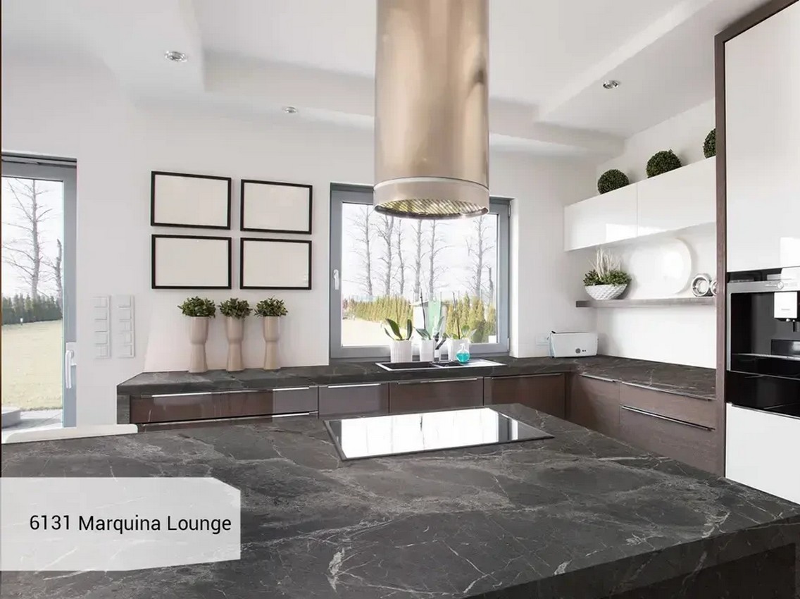 Компакт-плита 4200х650х12 мм 6131 NK Marquina Lounge (Grafite)(Puricelli)